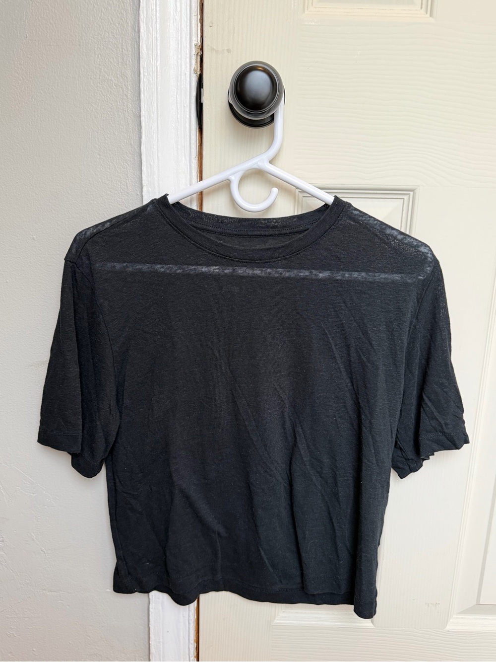 Black Short Sleeve Crewneck T-Shirt